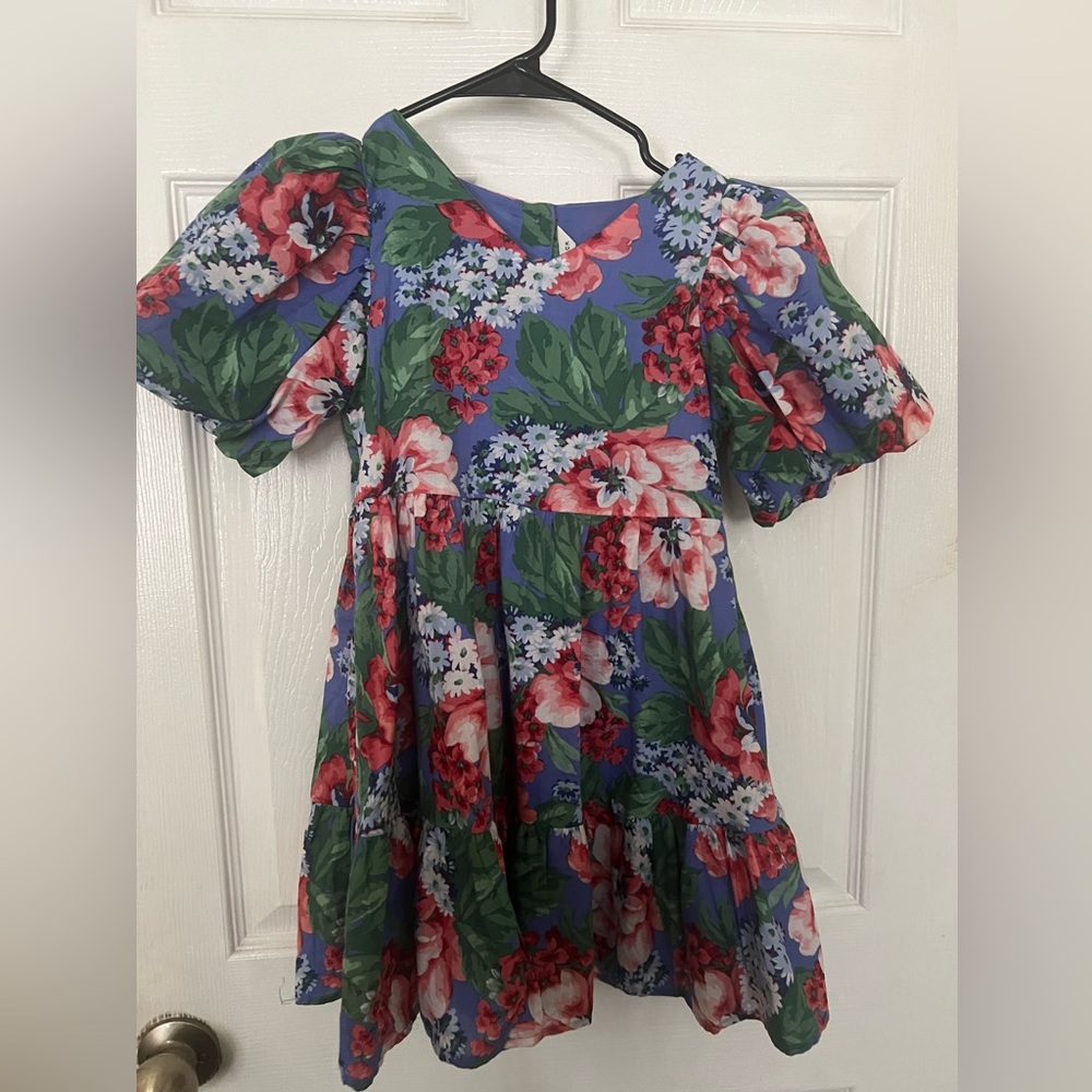 Janie and Jack Floral Puff Sleeve Dress